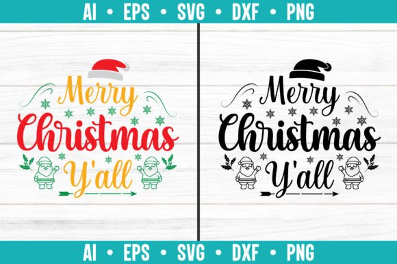 Merry Christmas You All Free SVG Graphics & Freebies