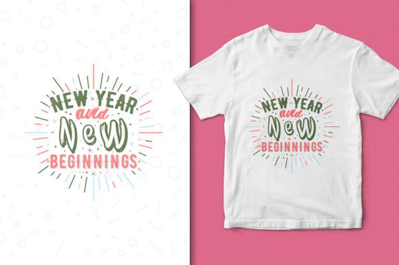 New Year Graphics for T-Shirt Designs